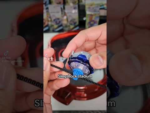 We made a modified Beyblade X Slingshock Stadium! #beyblade #beybladex #hellobeybladeworld