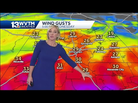 Hurricane Sally will bring rain and gusty winds to central Alabama