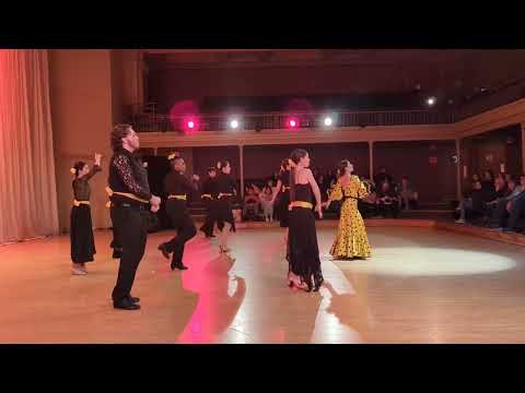 VIGNETTES (2023) Harvard Ballroom’s Spring showcase 7. flamenco solo dance into Paso doble group