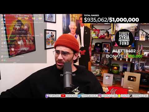 HasanAbi February 8, 2023 – Turkey Earthquake, Dhar Mann Drama, Hogwarts Legacy Stunlock