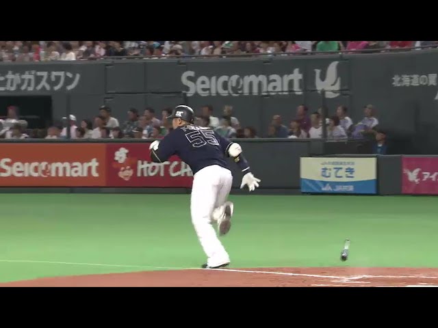 【4回表】バファローズ・T-岡田 右中間突破の先制タイムリー2ベース!! 2016/8/16 F-Bs