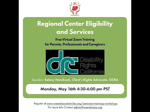 California Regional Center Eligibility and Services