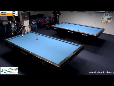 Czech 3-cushion league D1 - 2nd round - Bača vs. Ziogas