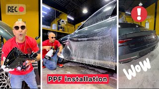 How to Remove Side Mirror & Door Trim on Hyundai Genesis G90 | PPF Installation #g90 #ppf #car #auto