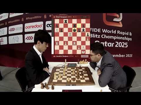Javokhir Sindarov vs Shant Sargsyan | Final Moments | World Rapid 2025 Round 5 #chess 