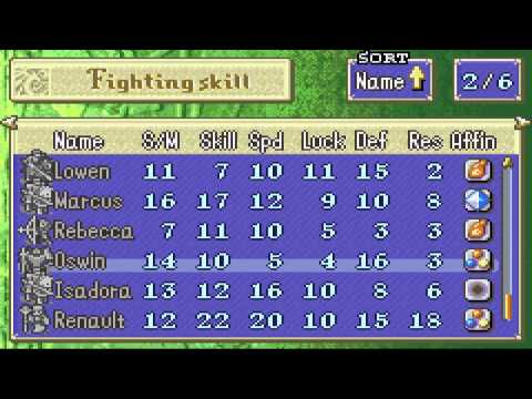 Fire Emblem: Blazing Sword - Hector Hard Mode (Unit stats)