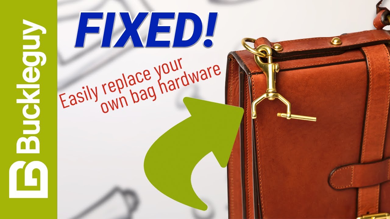 DIY REPAIR: No stitch solution for replacing handbag snap hooks yourself