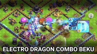 Coba combo TH14 Electro Dragon Dengan spell Beku | Clash of clans