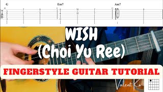 Download lagu Wish (Choi Yu Ree) - Fingerstyle Guitar Tutorial   Tabs   Chords mp3