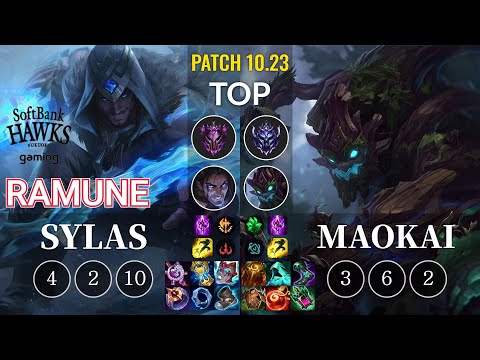 SHG Ramune Sylas vs Maokai Top - KR Patch 10.23