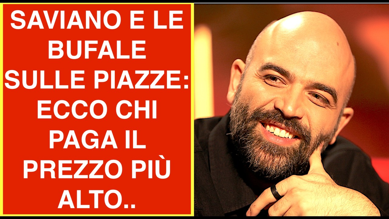 SAVIANO E LE BUFALE SULLE PIAZZE: ECCO CHI PAGA IL PREZZO PIÙ ALTO..