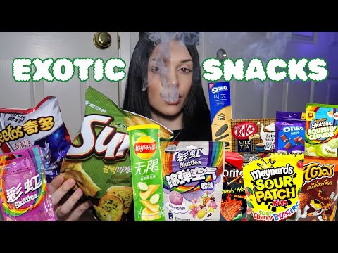 trying exotic snacks *FADED AF*