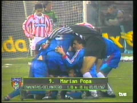 1991 November 6 Steaua Bucharest Romania 1 Sporting Gijon Spain 0 UEFA Cup