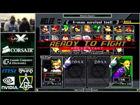 LANWAR X - Ryan Ford (Fox) vs 4Serial (Link) - SSBM WR2