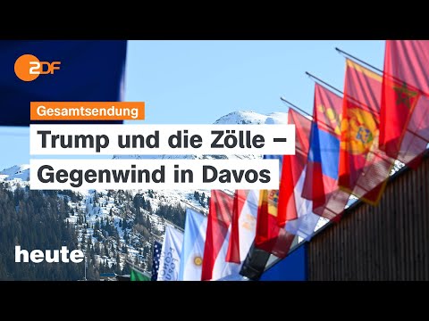 heute 19:00 Uhr vom 20.01.2026 Weltwirtschaftsforum in Davos, Lage in Syrien, Krieg in der Ukraine