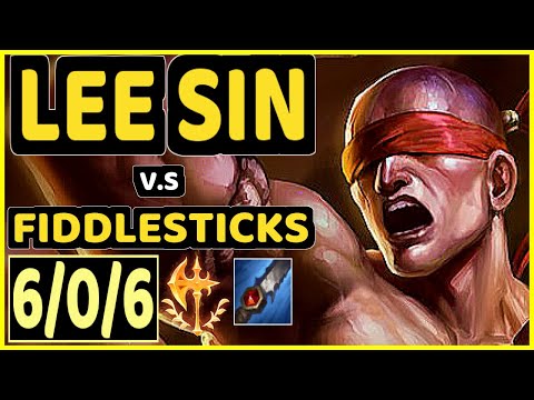 CINKROF (LEE SIN) vs FIDDLESTICKS - 6/0/6 KDA JUNGLE GAMEPLAY - EUW Ranked GRANDMASTER