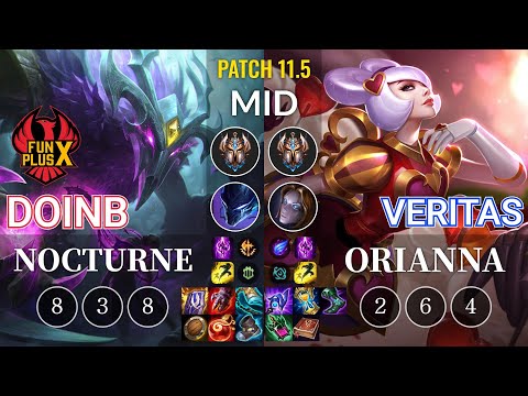 FPX Doinb Nocturne vs Veritas Orianna Mid - KR Patch 11.5