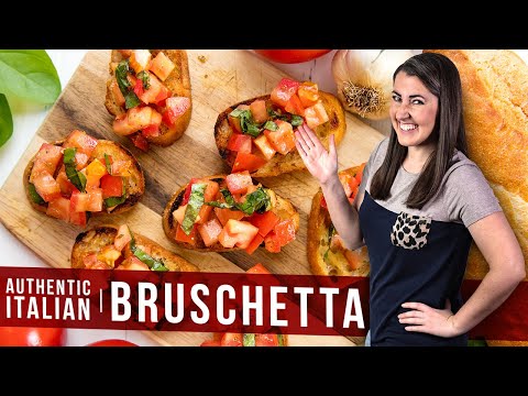 How to Make Authentic Italian Bruschetta | The Stay At Home Chef