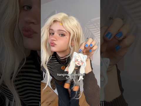 You HAVE TO TRY this hanging paperdoll DIY it’s so ADORABLE😭🫶🏻| JULIAGISELLA #art #diy #tutorial