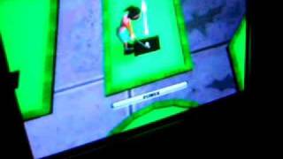Torry Playing Virtual Mini Golf