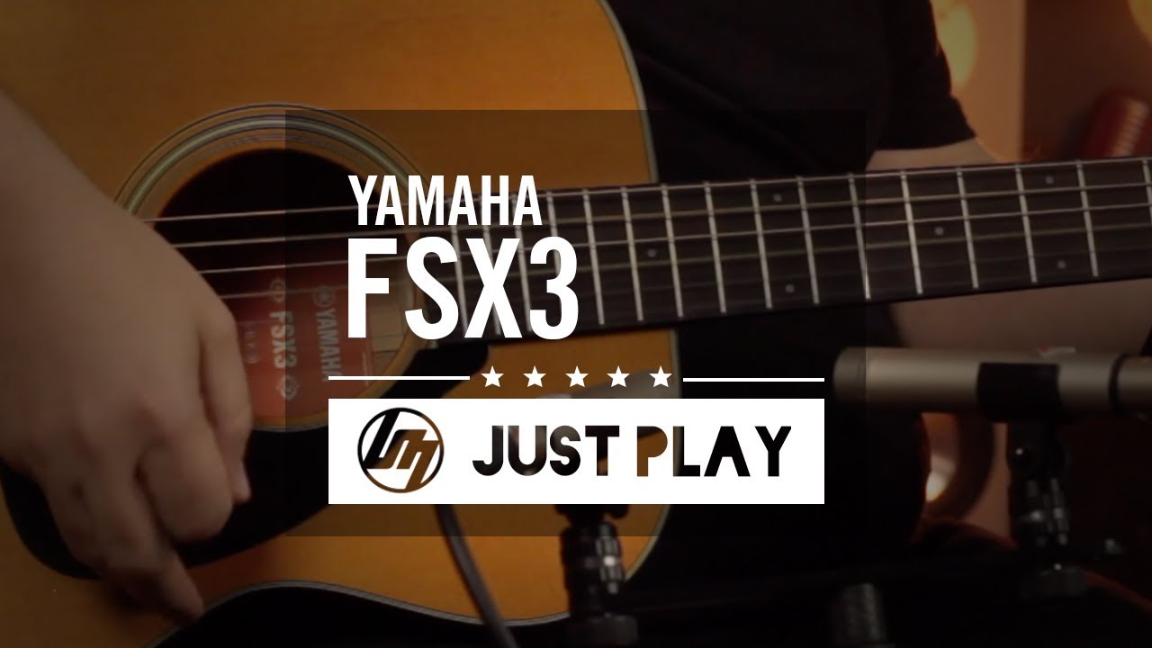Yamaha FSX3 Red Label Acoustic Electric Guitar w/Bag - Vintage Natural