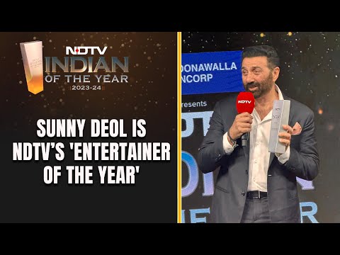 Sunny Deol Awarded NDTV's 'Entertainer Of The Year' | NDTV Indian Of The Year Awards