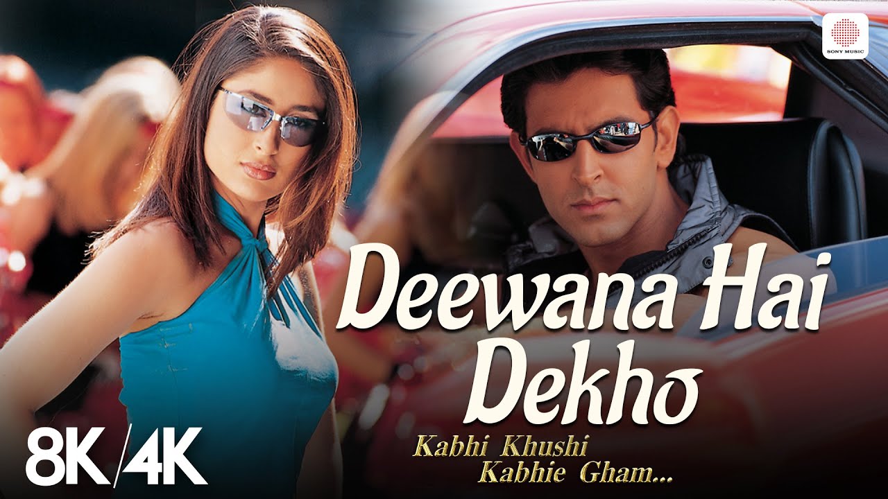 Deewana Hai Dekho - 8K/4K Music Video | Kareena Kapoor, Hrithik Roshan | K3G | Alka Yagnik, Sonu N
