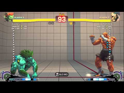 Mizoteru (Blanka) vs RARIKEN (Sagat) - AE 2012 Match *720p*