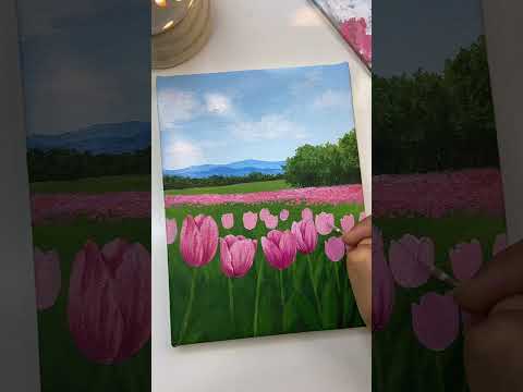 Tulip painting/ Acrylic painting