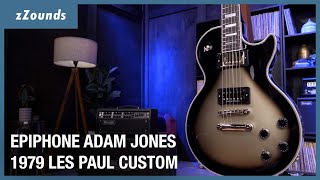 Video thumbnail for Epiphone Adam Jones 1979 Les Paul Custom Electric Guitar | zZounds #gibson #guitardemo by zZounds