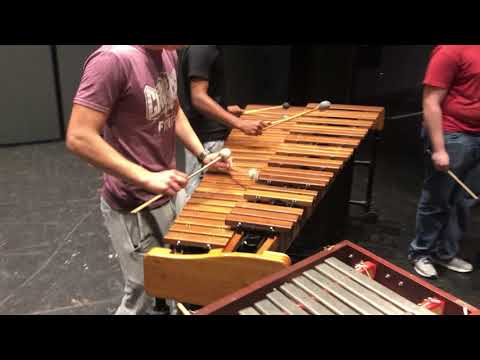 Cloud Folk J. Pshathas- Cedar Ridge Percussion Ensemble Rehearsal run thru 2019