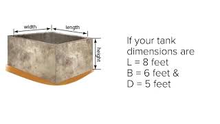 How to calculate water tank capacity in liters? | How to calculate volume of a rectangular tank