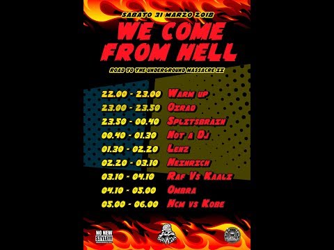WE COME FROM HELL - DJ OIRAD AUDIO SET - 31.03.18