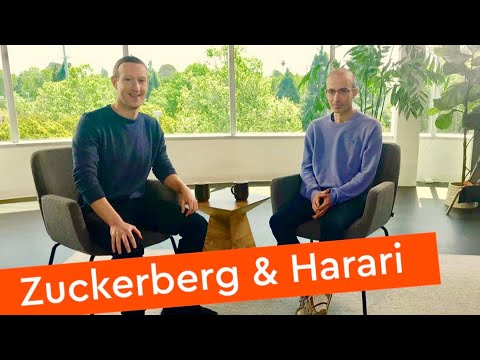 Image for YouTube video with title Mark Zuckerberg & Yuval Noah Harari in Conversation viewable on the following URL https://www.youtube.com/watch?v=Boj9eD0Wug8