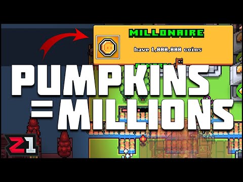 I Made MILLIONS With PUMPKINS ! Forager Evolved Ep.7 | Z1 Gaming