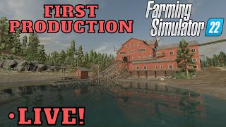 Bought Our First Production Building The Old Sawmill! Logging Farming Simulator 22 FS 22