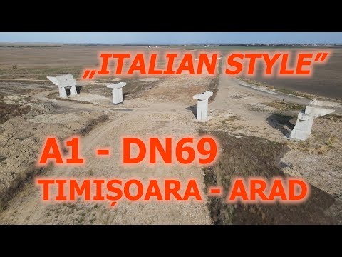 Drumul de legătură A1 - DN69, alt șantier abandonat în stil italian, 25% executat.