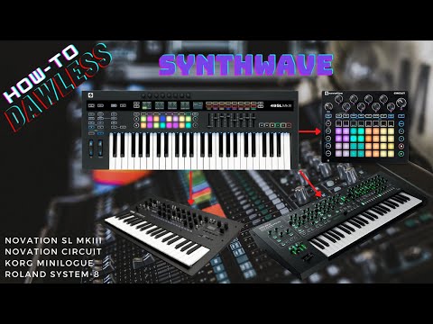 How to Make a DAWless Synthwave Song From Scratch // SL MKIII | Circuit | Minilogue | System-8