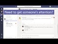 How to use Microsoft Teams @mentions