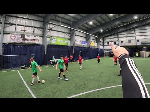 FULL GAME SOCCER REFEREE POV - Newmarket Indoor Soccer Men's - 2026-01-11 - 8:00pm
