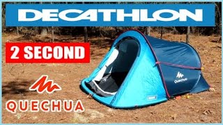 Decathlon 2 Second Pop Up Tent Review - Set Up and Take Down Quechua