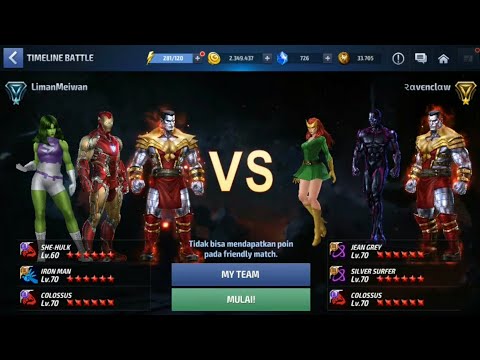 LimanMeiwan VS Ravenclaw - Marvel Future Fight Timeline Battle