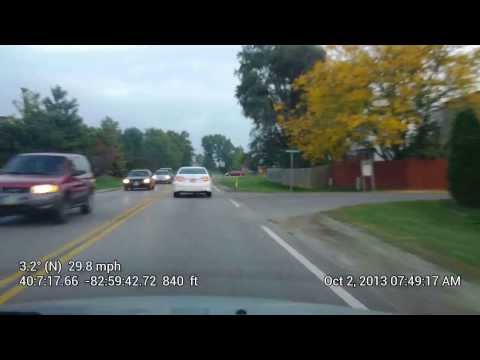 Time Lapse Video of Drive to Work using Over Time Android app