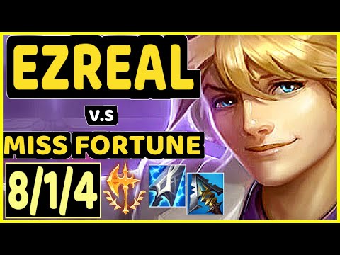 ACHUU (EZREAL) vs MISS FORTUNE - 8/1/4 KDA BOTTOM ADC GAMEPLAY - EUW Ranked MASTER