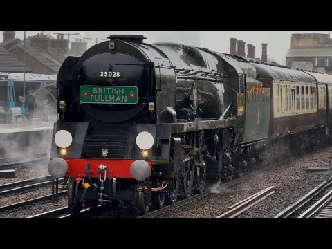 35028 “Clan Line” hauls its first British Pullman of 2025! | 20/02/25