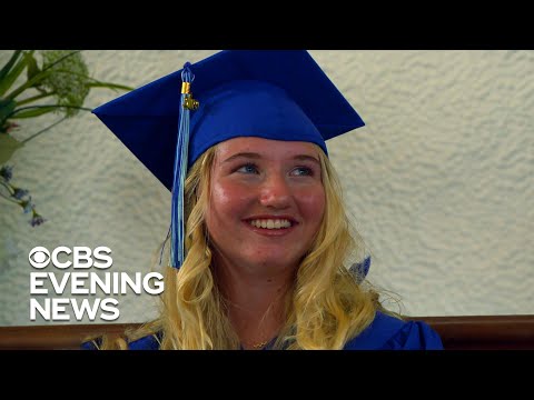 The last student from a small, remote island school graduates