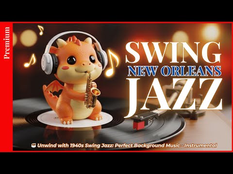 [New Orleans] ☕ Unwind with 1940s Swing Jazz: Perfect Background Music - Instrumental