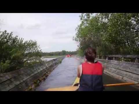 Korsnäs timmerränna - akvedukten över Klittesjön