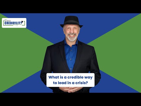 What is a credible way to lead in a crisis? (DCE 039)