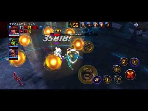 [Marvel Future Fight] T2 Quasar vs Thanos (Infinity) ／クエーサー